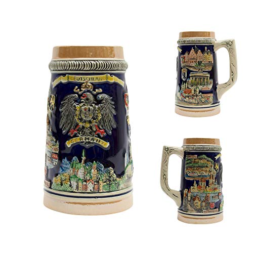 German Cities Collectible Engraved Beer Stein #TOP2