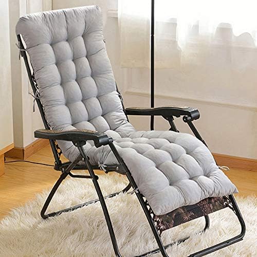 AuSHOP Sun Lounger Garden Furniture Patio Recliner Chairs Relaxer Pad Cushion (Grey)