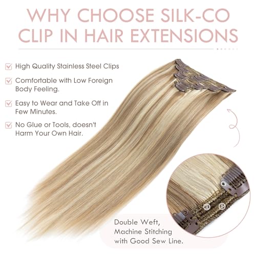 Silk-co Extension Clip Capelli Veri Double Weft 8