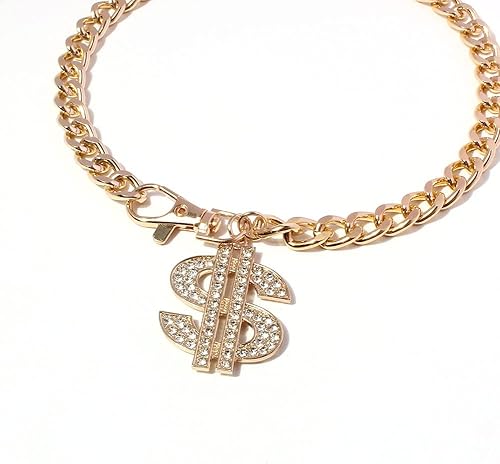 Miniatura 3 de Collar para perros pequeños o cachorros, se adapta a razas Chihuahua, Yorkie, Mini - Lindas joyas y accesorios para mascotas (22590-oro)