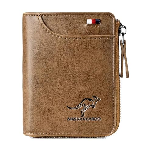 Reshline Men’s RFID Blocking Wallet (KHAKI)