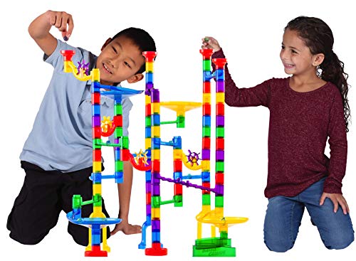 Marble Genius Marble Run (130 Complete Pieces) Maze Track or Race Game for Adults, Teens, Toddlers, or Kids Aged 4-8… - Image 4