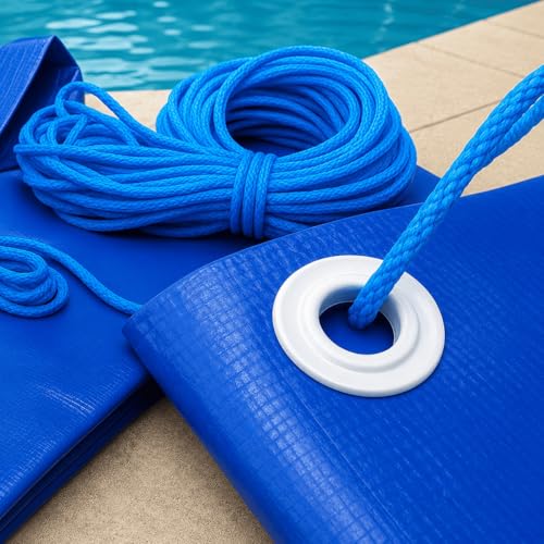 Capa de Segurança 7x4 M para Piscina CK500 Micras PVC Vinil + Kit de Instalação - Suporta Peso, Evita Quedas e Acidentes