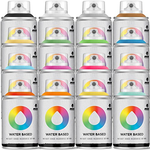 MTN Spray Paint Packs Water Based 100 16 Pack The Handyman Hub