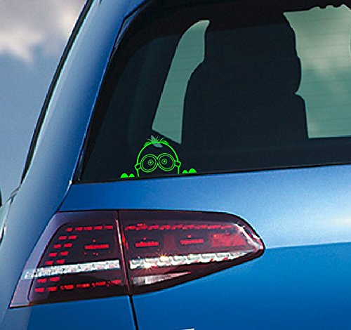 JDM - Pegatina, diseño de los Minions, color verde