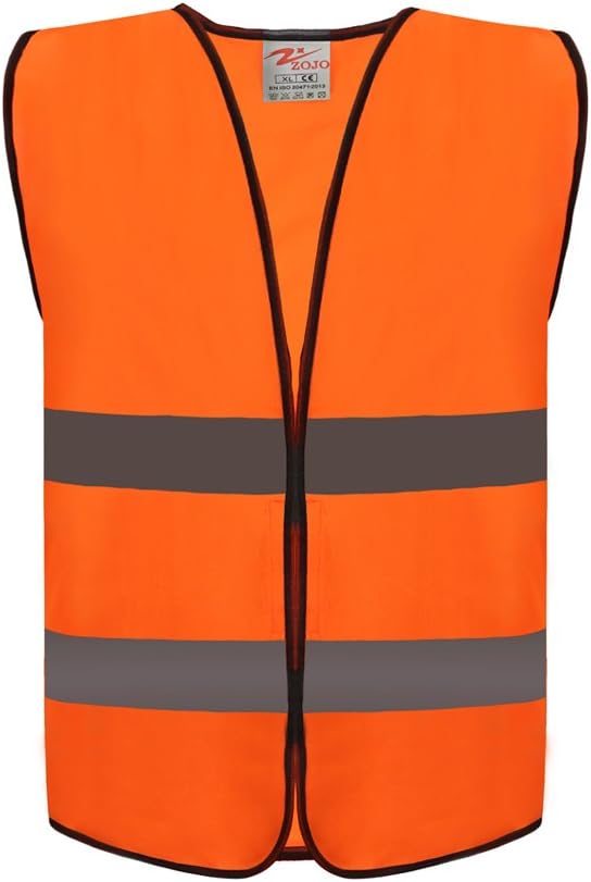 zojo High Visibility Safety Vests,10Pcs,Adjustable Size,Lightweight Mesh Fabric, Fits for Men and Women - Image 2