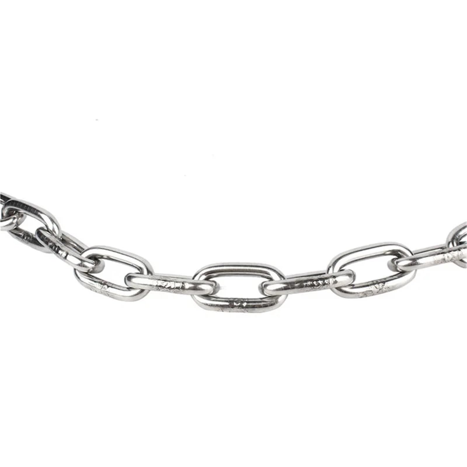 Cadena Cadena de eslabones acero inoxidable 304, 1 metro, ,2-12mm, cadenas metálicas for columpio, cuerda secado, elevación colgante, tracción for mascotas(3mm(2pcs))