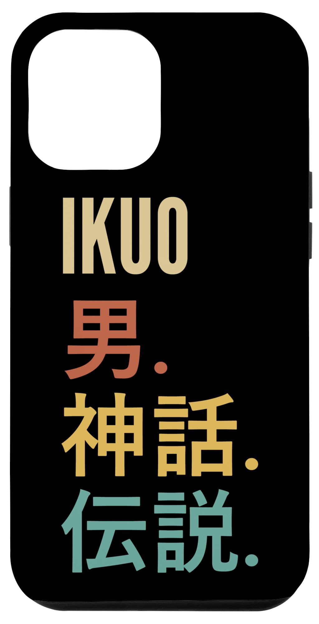 IKUO スマホケース(iPhone13) Amazon.co.jp: iPhone 13 Pro Max Funny Japanese First Name Design
