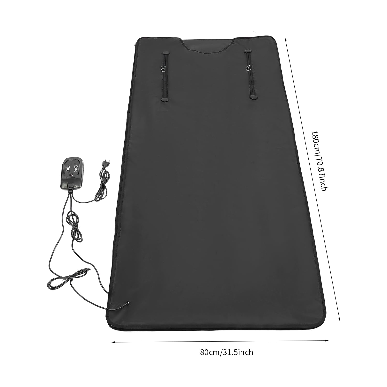 Couverture De Sauna Infrarouges lointains,Couverture de Sauna Portable 500W pour Relaxation,Détox et Désintoxication - Minuterie et Température Réglable 30-70°C