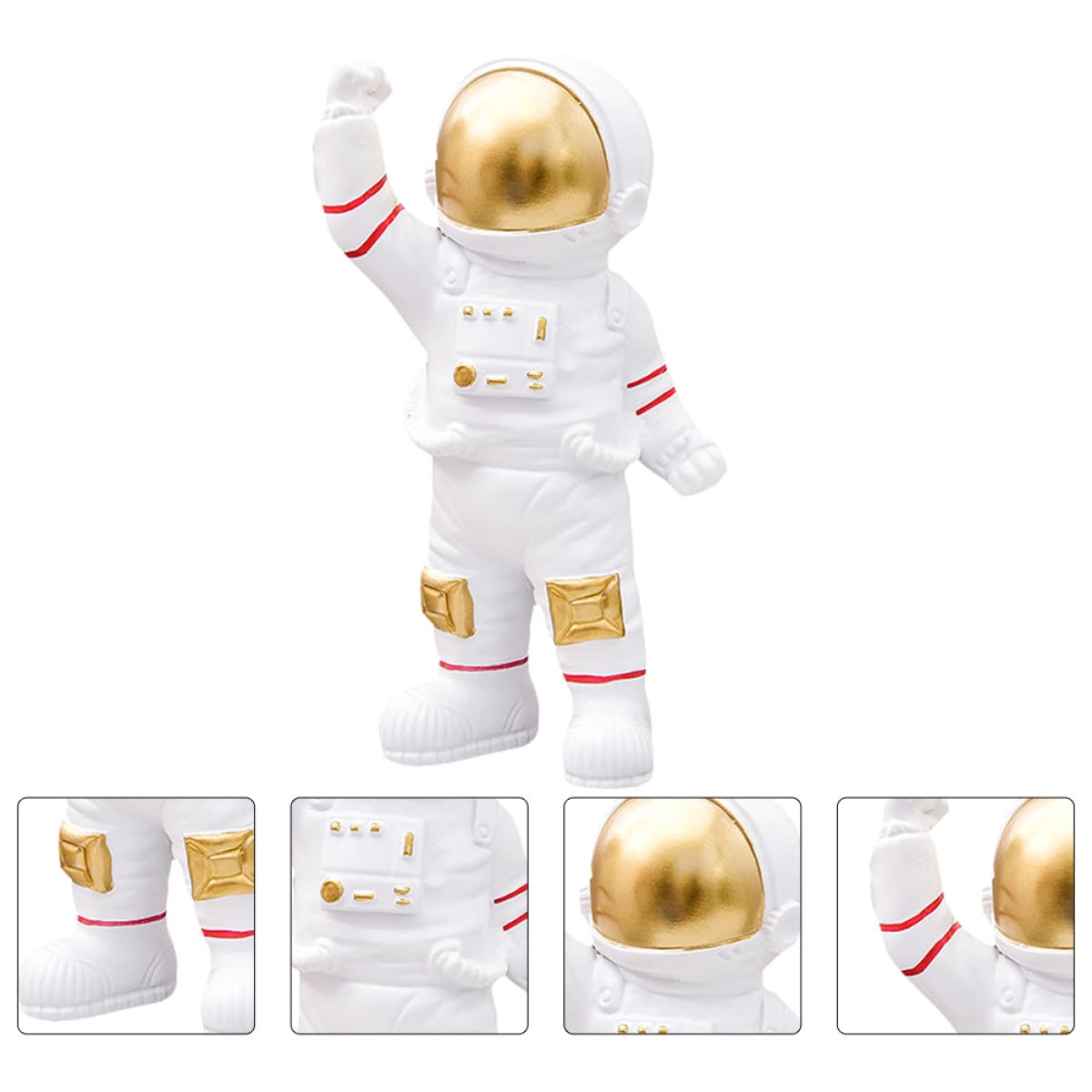Veemoon Figuras De Astronautas Creativas De Resina Adorno De Mesa para Sala De Estar Dormitorio De Adorno Hogar Delicado