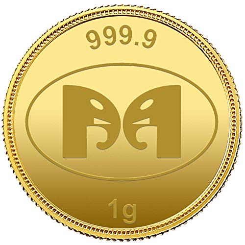 Muthoot Gold Bullion Corporation 24k (999.9) Goddess Lakshmi Yellow Gold Coin - 1g - Image 3