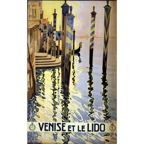 Toile Venise et le Lido 76x101 cm pour salon moderne