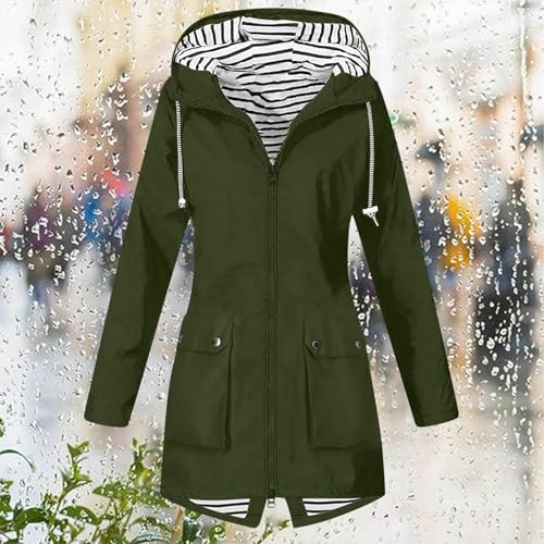 Coats for Women Long Hooded Clothing Zip Up Long Sleeve Jacket Clothes - image 2