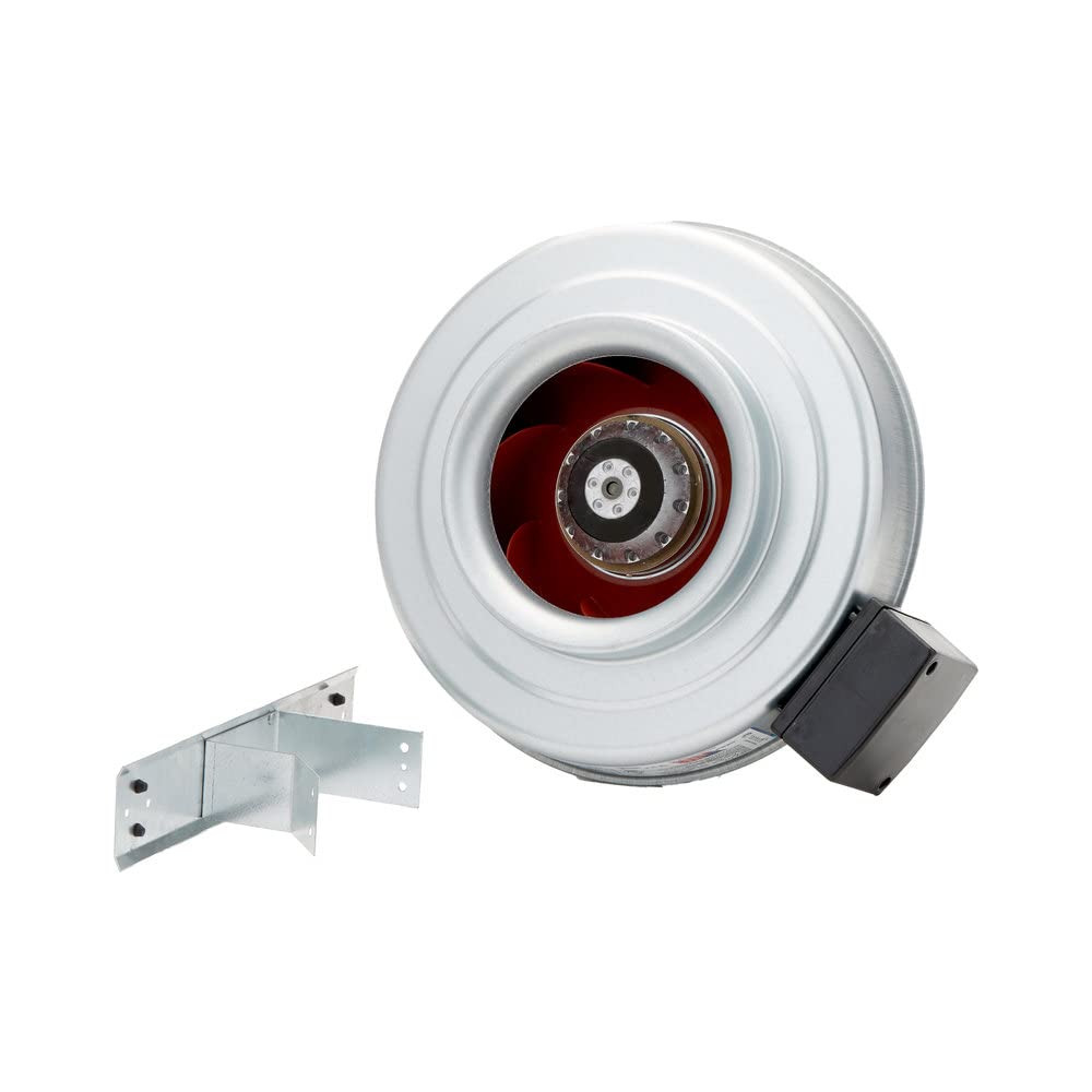 Fantech FG 8XL Inline Centrifugal Duct Fan, Metal Housing, 502 CFM
