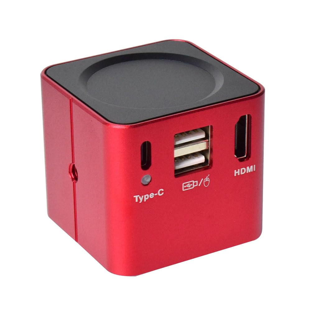 1080p HDMI Type-C PC Microscopio Industrial Medición de la cámara Registro de Video de Disco U y Lente de Montura C 100x para Soldadura de reparación móvil de PCB
