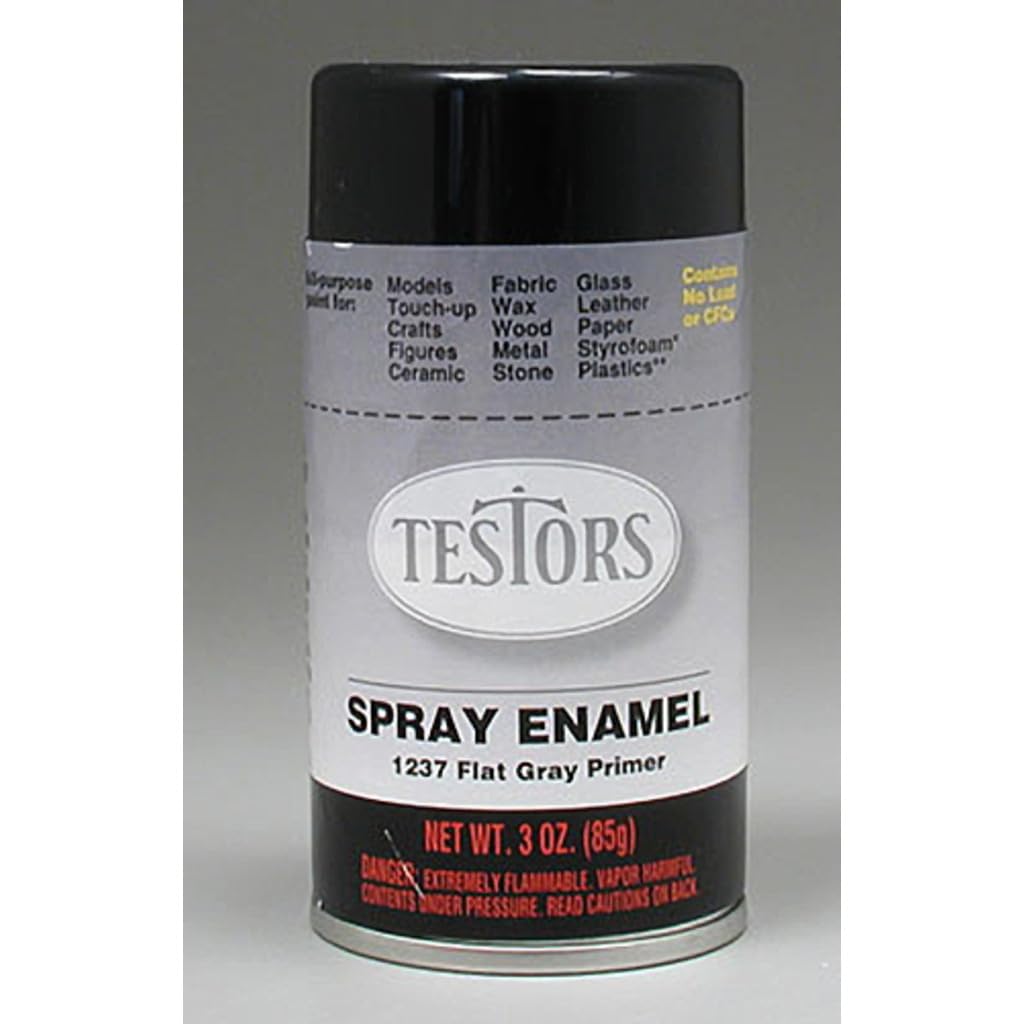 Flat Gray Spray Primer Testors