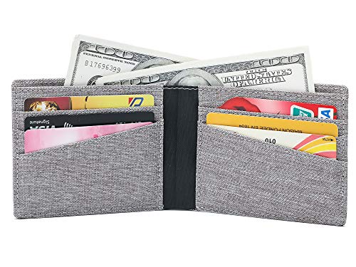 Image of Lanyani Minimalist Fabric Wallet Bifold RFID Blocking