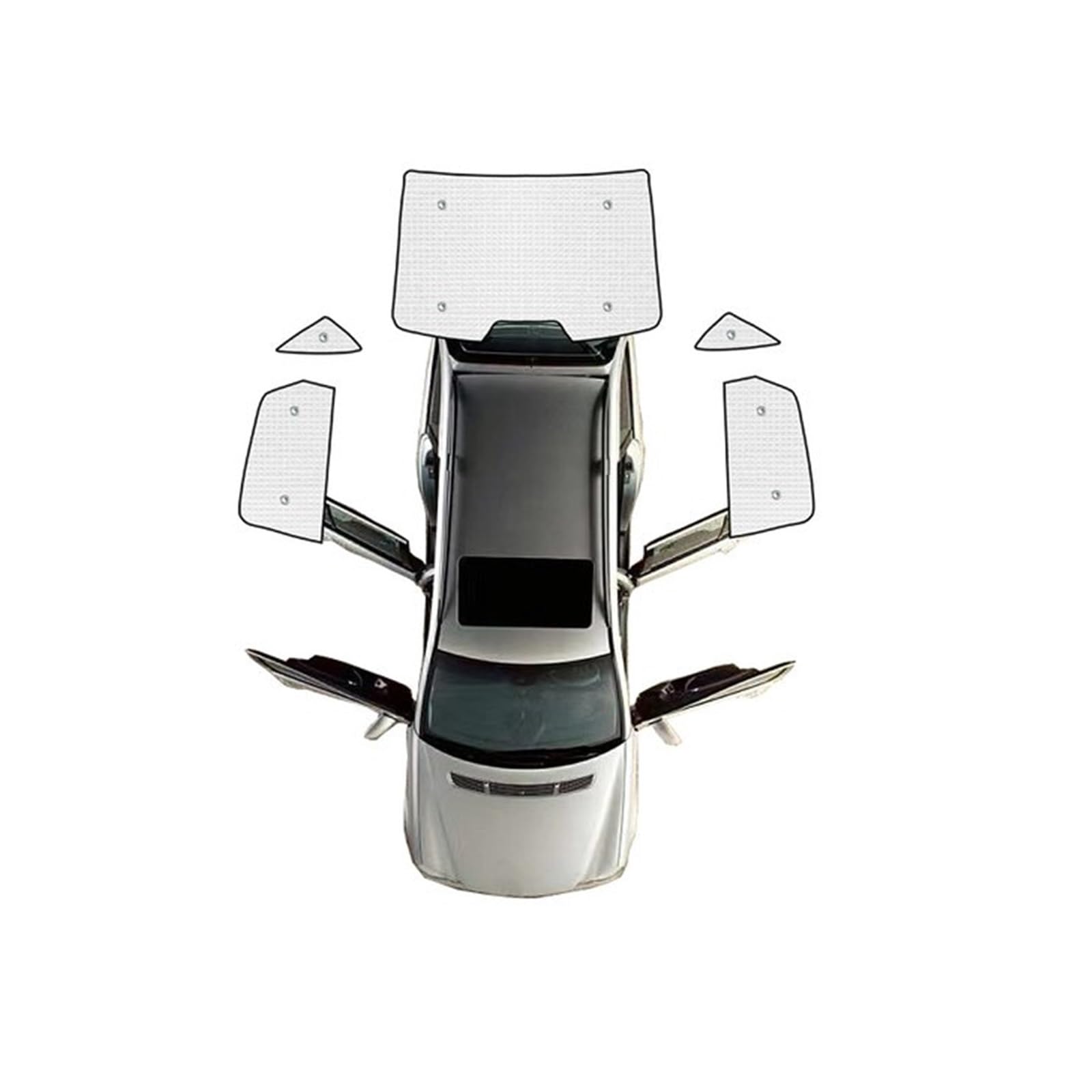 Parasol Coche Parasoles De Cobertura Completa Para Coche Para VW Para Jetta A7 MK7 Para Vento 2019 ~ 2023 Cubierta Reflectante Para Parabrisas Parasoles Parasol Ventana Coche ( Tamaño : Rear Windows 5