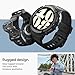Spigen Rugged Armor Pro Designed for Samsung Galaxy Watch 6 40mm Case with Band Protective TPU Cover with Strap (2023) - Black
