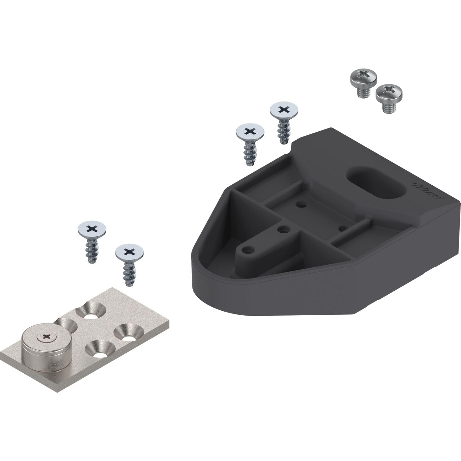 Revego duo Adapter-Set für E-Geräteabschaltung, tiefgrau - Blum