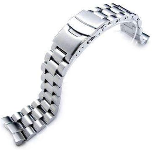 Strapcode 22mm Brazalete de Reloj de Acero Inoxidable 316L sólido para