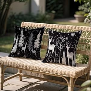 Jonceen Winter Kissenbezug 40x40cm 2er Set