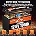 12.8V 100Ah LiFePO4 Lithium Battery With Bluetooth,1280Wh Energy,15000+ Cycles Rechargeable Lightweight Lithium Battery for Trolling Motor, Off-Grid,Boat,RV, Marine, Solar(12.8V 100Ah-Bluetooth)