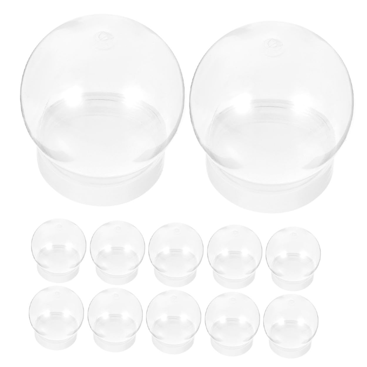 Bolas de nieve de plástico transparente y suministros para globos de agua caseros TOYANDONA