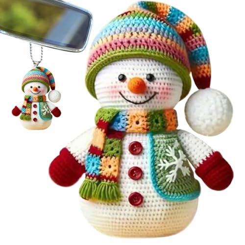 de muñeco de Nieve para árbol de Navidad, diseño Plano 2D, Decoraciones Colgantes de acrílico, decoración navideña para Espacios pequeños, Sala de Estar, Dormitorio, hogar, apartamento
