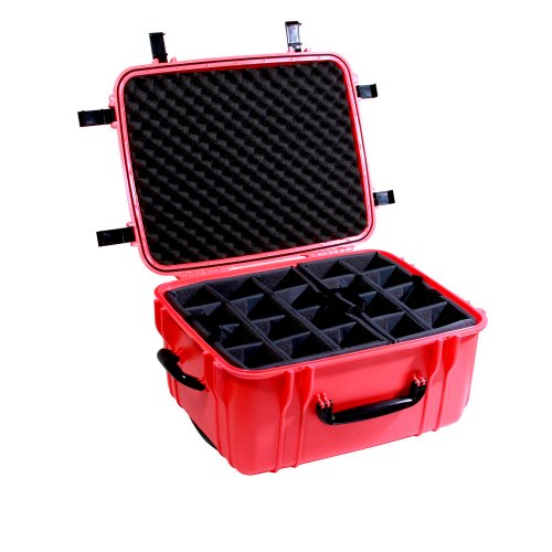 Seahorse SE-1220D Waterproof Protective Wheeled Hardcase with Adjustable Divider Tray (Orange)