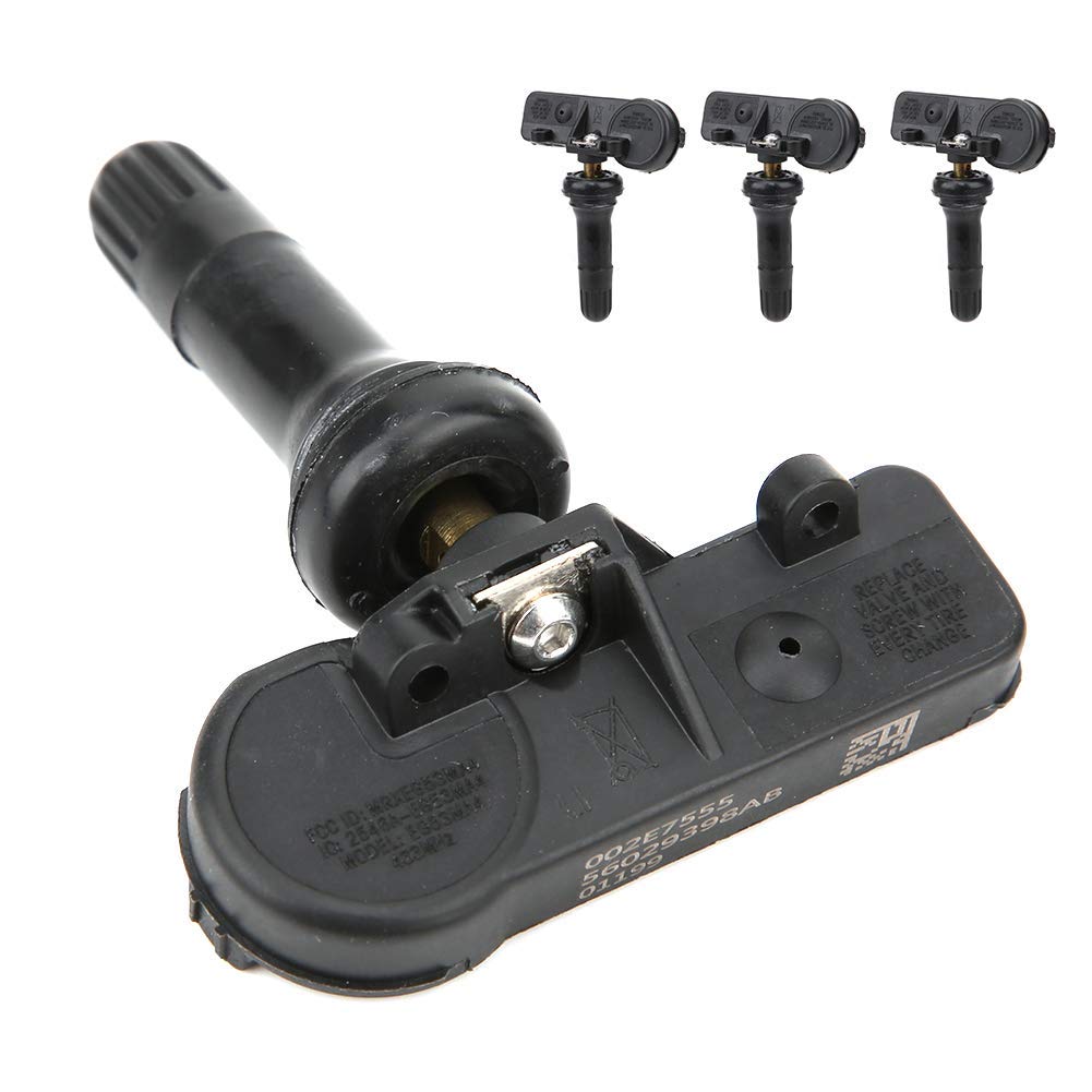 Capteur de systèmes de surveillance de pression des pneus TPMS, capteur de pression des pneus 4 pièces 68241067AB 433 MHz TPMS pour
