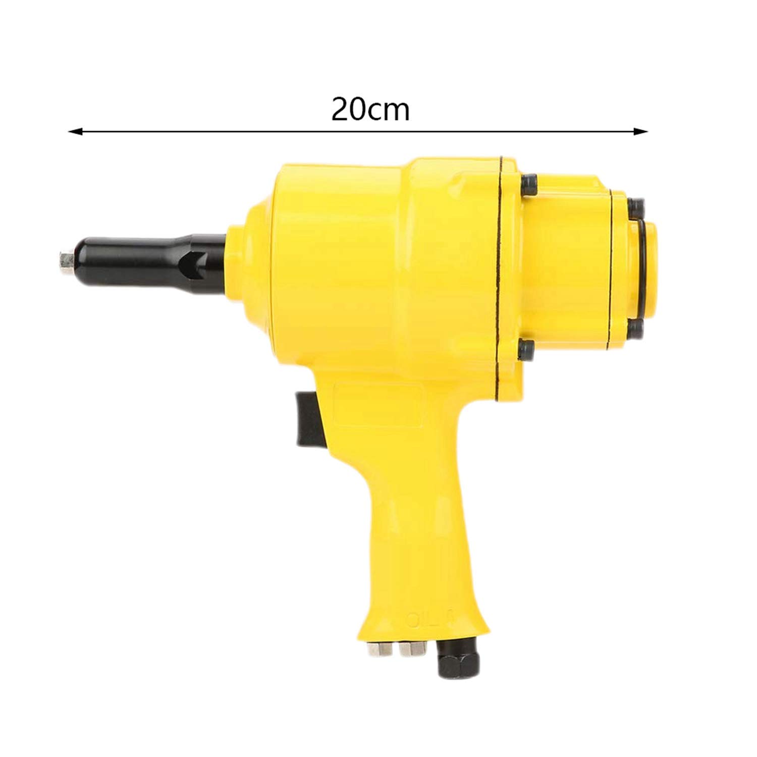 JF-XUAN Pneumatic Riveter Double Cylinder Type Air Riveter Pneumatic Nail Gun Riveting Tool Pneumatic Riveted Nut