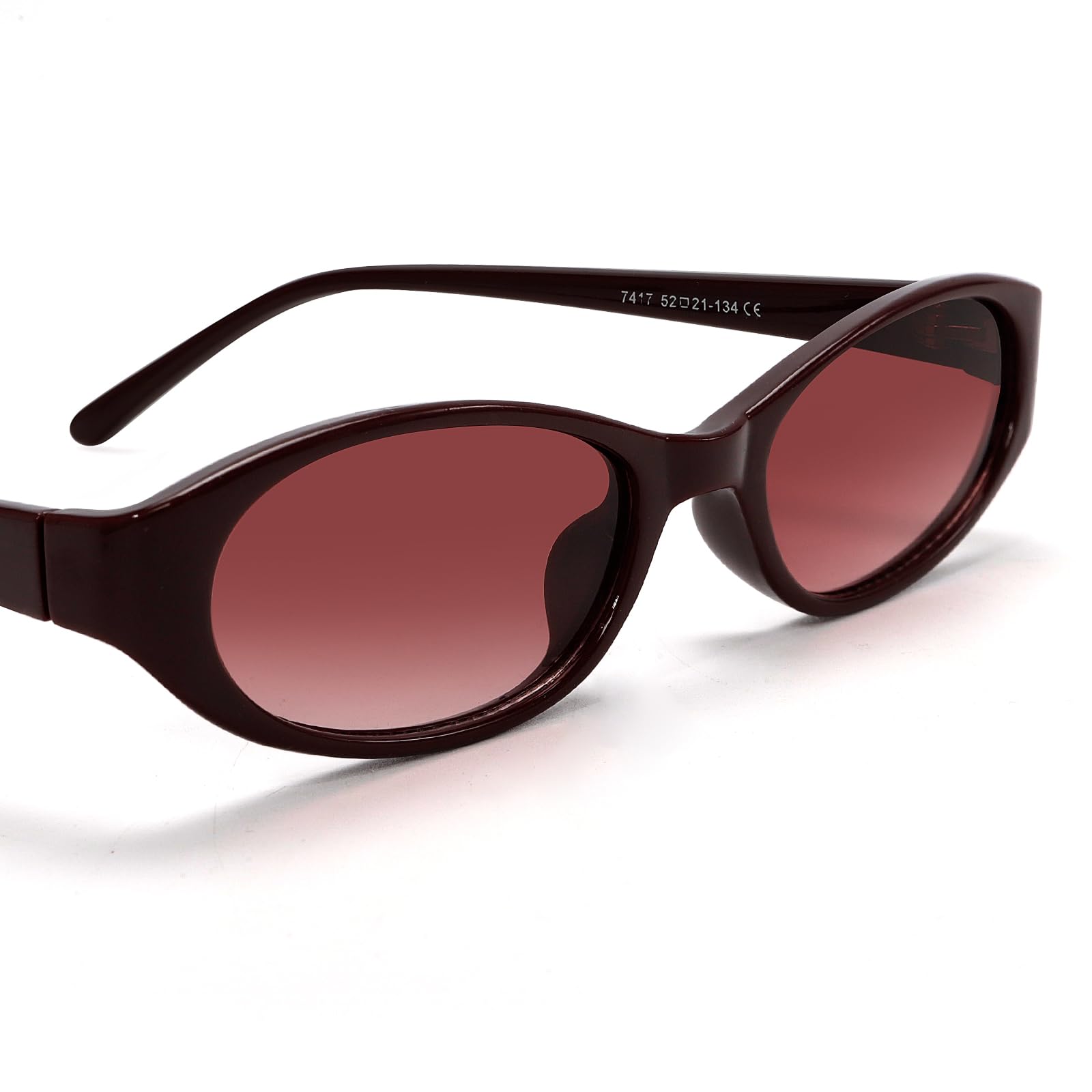 GUVIVI Retro owalne okulary przeciwsłoneczne dla kobiet szykowne kocie oko lata 90. okulary przeciwsłoneczne lekkie wąskie odcienie modne okulary przeciwsłoneczne chroniące przed promieniowaniem UV | 2026 Chic Y2K lekkie wąskie modne wąskie okulary przeci