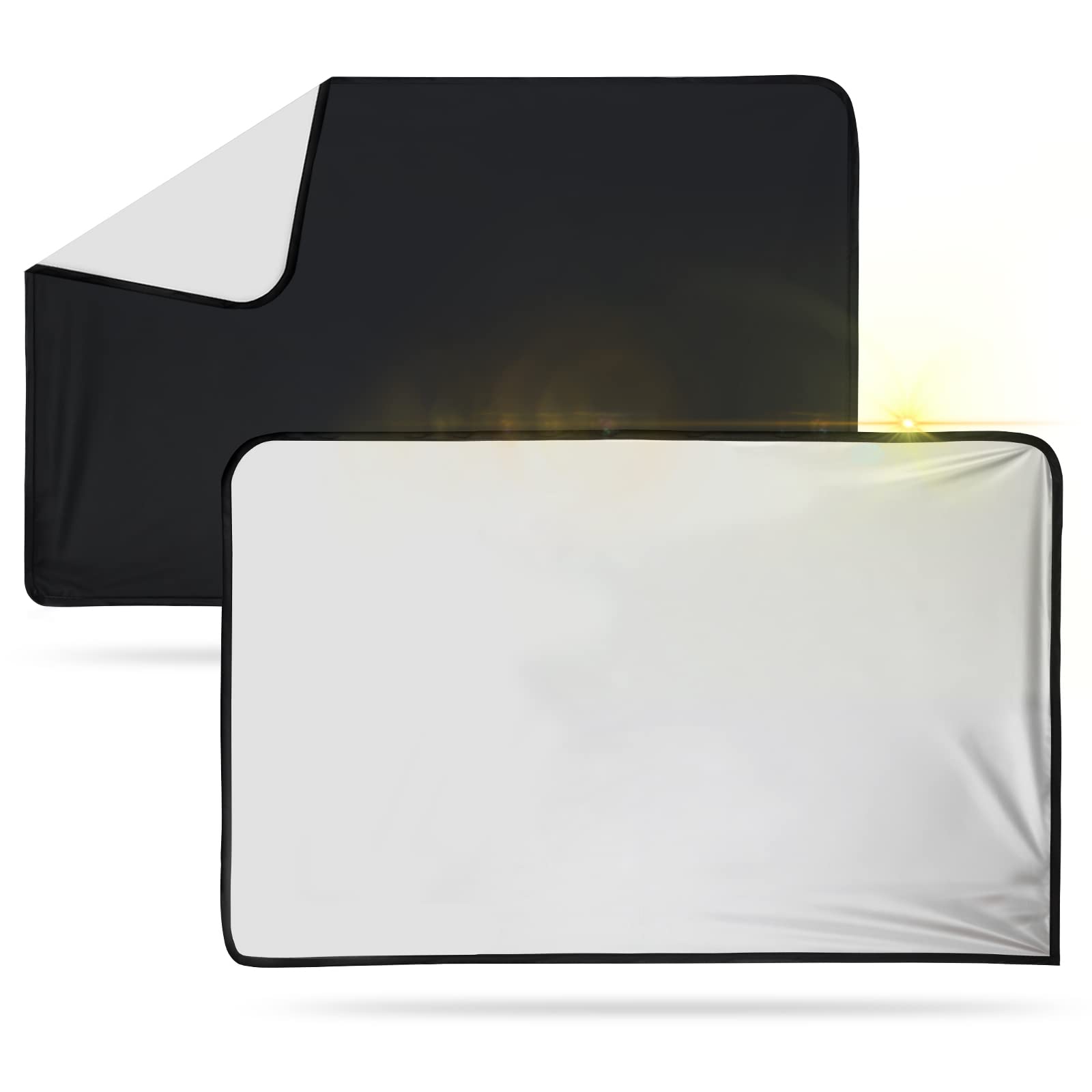 WD&CD 2 PCS Protector Solar para Ventana Lateral del Coche, Parasol Magnético con protección UV 78 x 50 cm, Protección del Calor y Privacidad.
