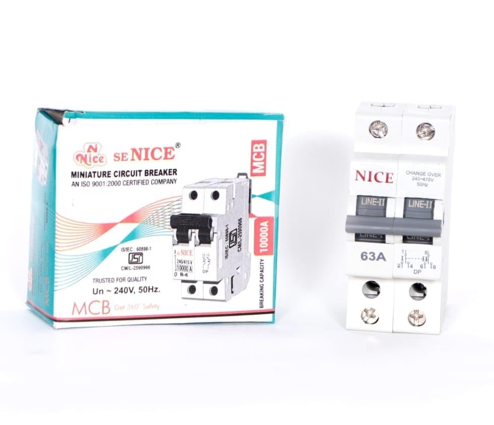 Series 63 Ampere Dual Pole Change Over Switch 63 Amp MCB for Home, Office, Hospital, Factoy NO38-image-39