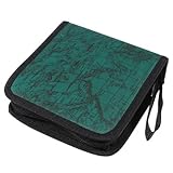 MECO(TM) World Global Map CD DVD Holder 40 Disc DJ Storage Organizer Wallet Case Bag Album (Green)