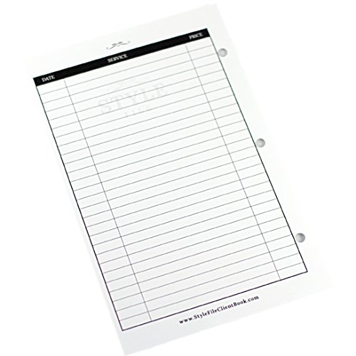 Style File Client Profile Cards - 50 Pack (Notes Only Cards)