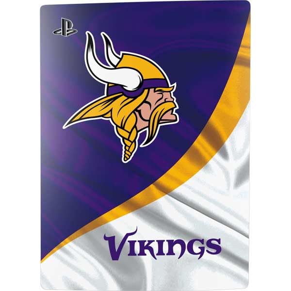 Skinit Decal Gaming Skin Compatible with PS5 Bundle - Officially Licensed NFL Minnesota Vikings Design