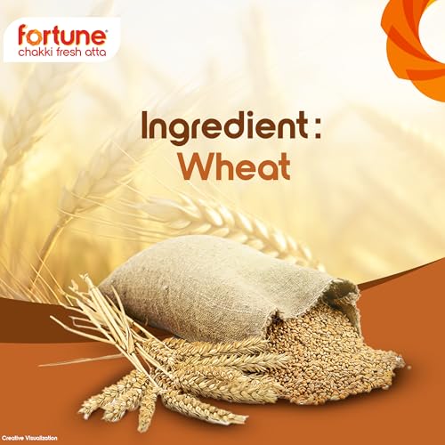 Image of Fortune Chakki Fresh Atta, 5 kg, 100% Atta 0% Maida