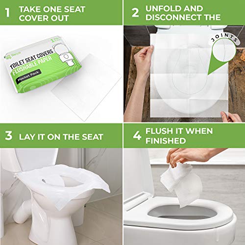 Relyo Toilet Seat Covers Paper Flushable thumb #5
