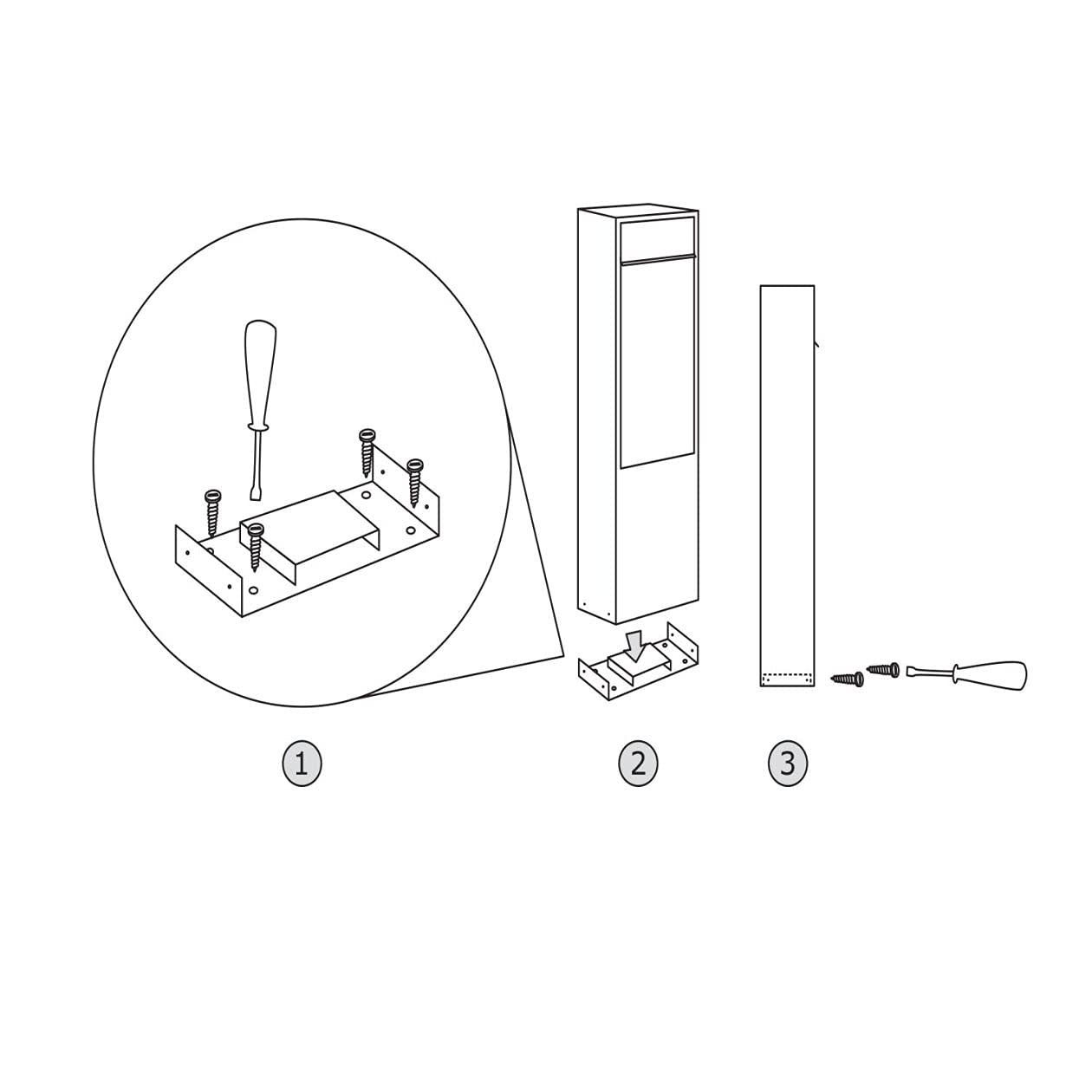 Buzón Anlage, diseño Buzón Big Box for Two Negro, Buzón de Correos – bravios