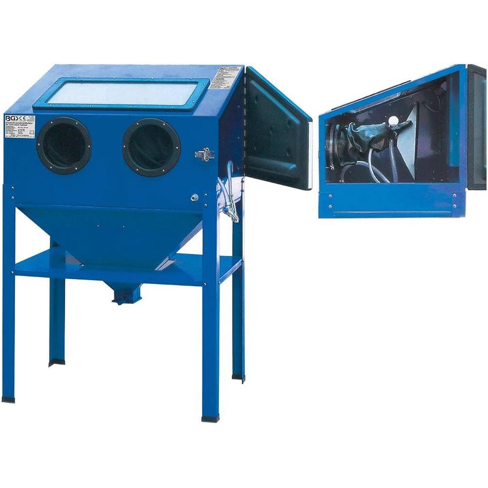 D-Work - Cabina de chorro de arena con aire comprimido (63 x 61 x 95 cm), estructura resistente, uso profesional, acero