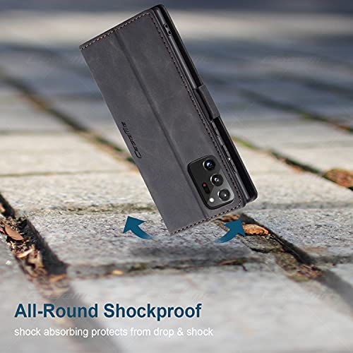 Capa Carteira COPAAD para Samsung Note 20 Ultra, Capa Protetora Flip Magnético de Couro PU Macio Fos