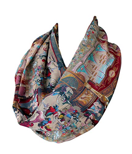 Etwoa Opera Theater Pattern Infinity Circle Scarf3