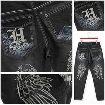 Y2k Baggy Jeans With Wide Leg For Men Vintage Relaxed Fit
