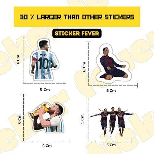 Image of Pack of 35 Random Visca Barca Stickers for Laptop /Mobile /Mobile /Journal /Diary /Guiatar etc. (Pack of 35) (Visca Barca)