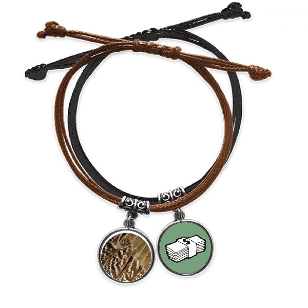 Pulsera de cuerda y cuero de serpiente ideal para un look casual urbano diario 3