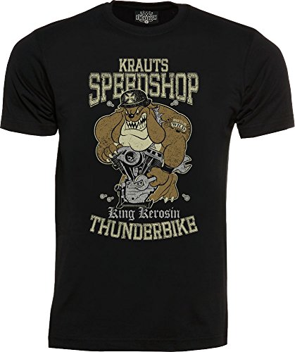 King KerosinKrauts Speedshop T-Shirt Black