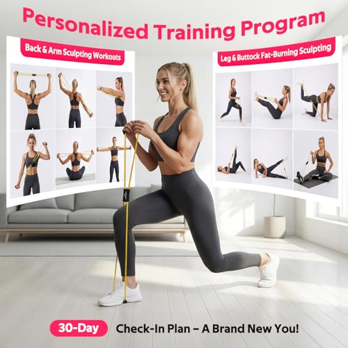 RENRANRING Figure 8 Fitness Resistance Bands with Handles - Exercise Tube Band Set of 3 for Arm and Shoulder Stretch, Rope 8 Word Elastic for Women and Men - Image 5