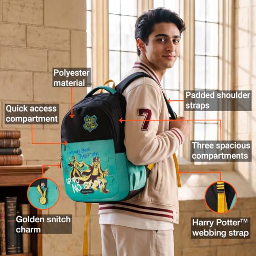 Image of Nasher Miles x Harry Potter Backpack | Polyester Laptop Backpack 35L | Ideal for School, College, Office & Travel | Men, Women, Boys, Girls